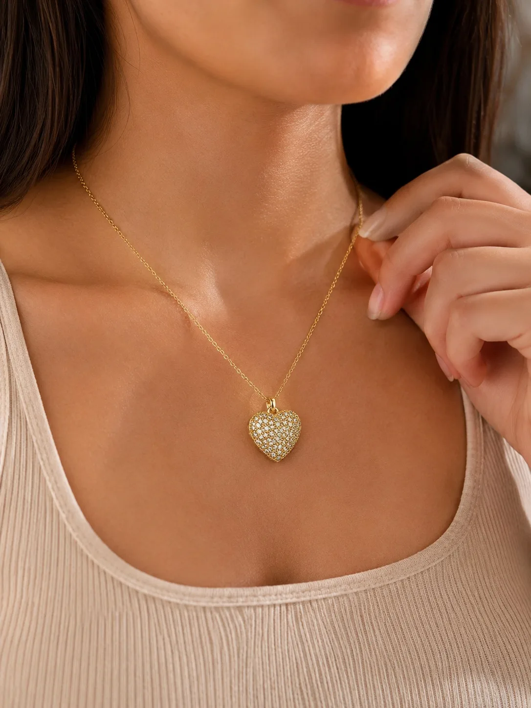COLLAR GIRATORIO CORAZÓN 